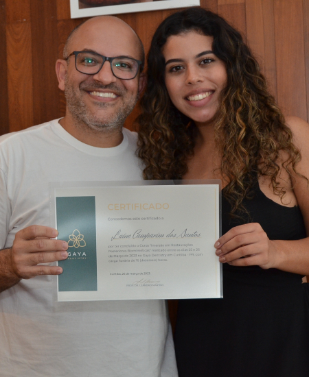 Вручение сертификата Gaya