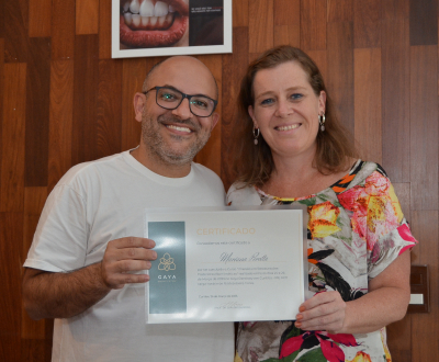 Вручение сертификата Gaya